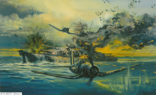 Robert Bailey had a print offering of the attack on the Yamato which depicted Hal Jackson's airplane during the attack. it was signed by Hal Jackson.